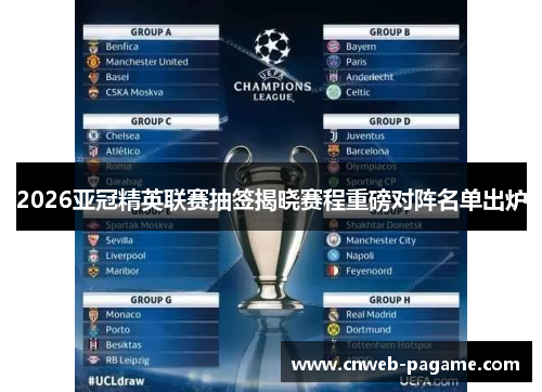 2026亚冠精英联赛抽签揭晓赛程重磅对阵名单出炉